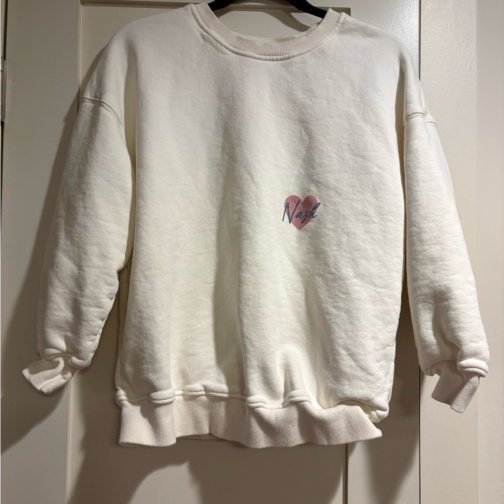 Cream Nashville Sweatshirt Size S